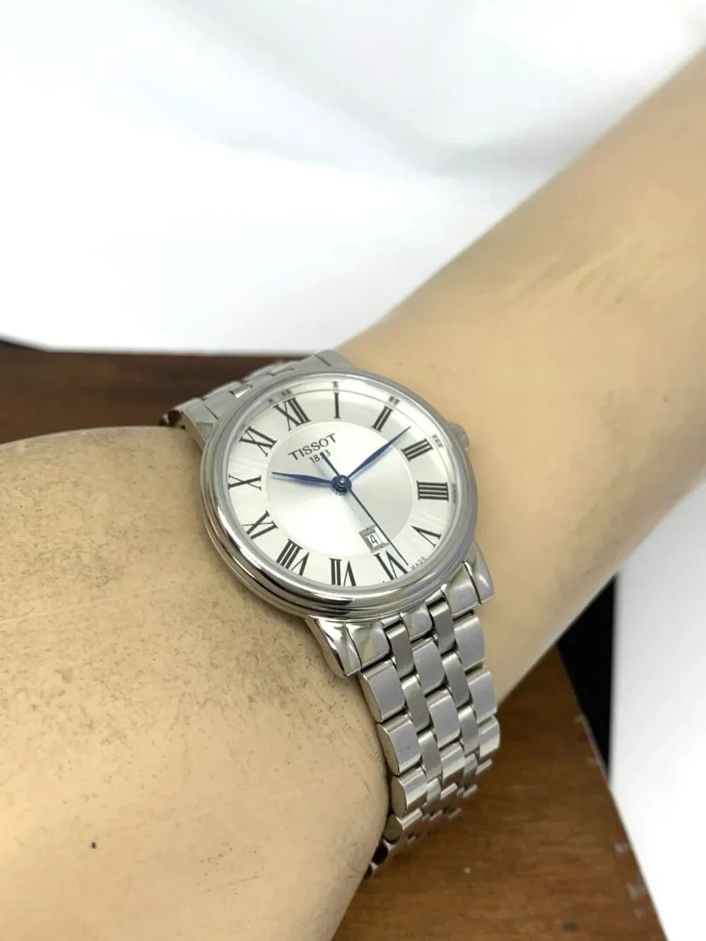 Tissot Women's Watch Swiss Quartz Silver Roman Dial 30mm Steel T1222101103300